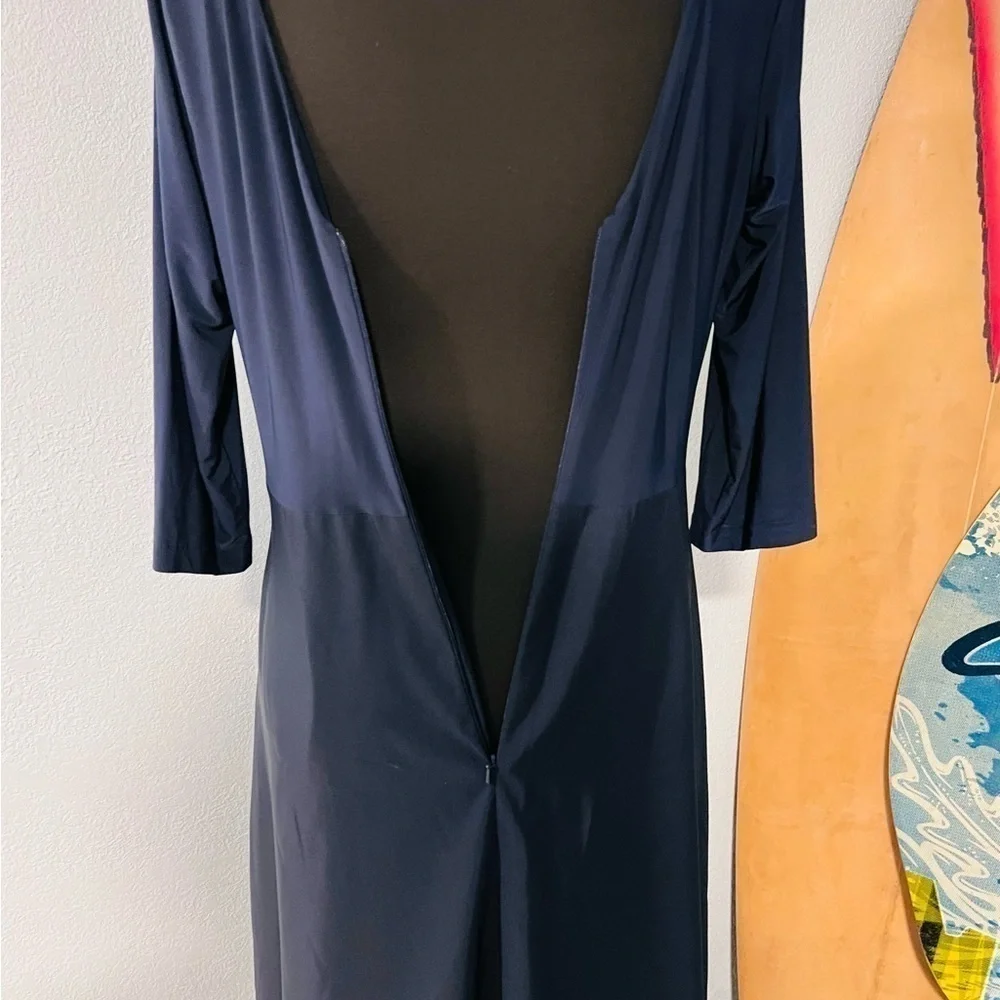 💙Alfred Sung,Timeless,Stunning Simple Elegance,Rich Navy,Mint Condition,Size 14 - Picture 11 of 15